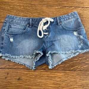 Hurley Cut Off Short Shorts - Juniors size 5
